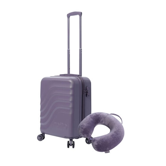 Kit maleta de cabina + almohada Montana Grape image number 1
